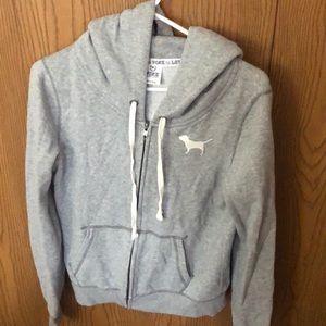 Victoria secret Pink! Gray hoodie!